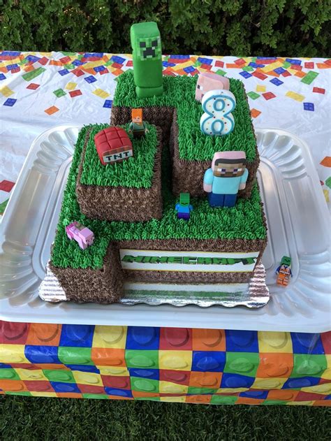 Mindcraft Creeper Cake Party Cakes Minecraft Birthday Party Hot Sex Picture