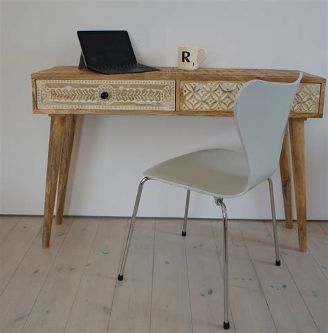 Rustic 52quot Computer Desk Made In Mango Wood
