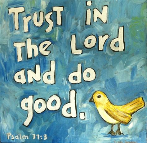 Trust In The Lord Scripture Art Painting Of Bible Verse