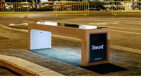 Steoras Smart Digital Street Bench Adds New Dimension To Street Furniture