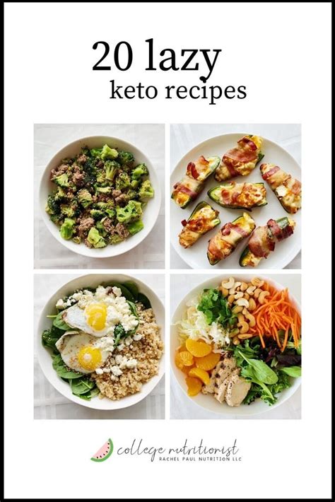 Lazy Keto Recipes The College Nutritionist