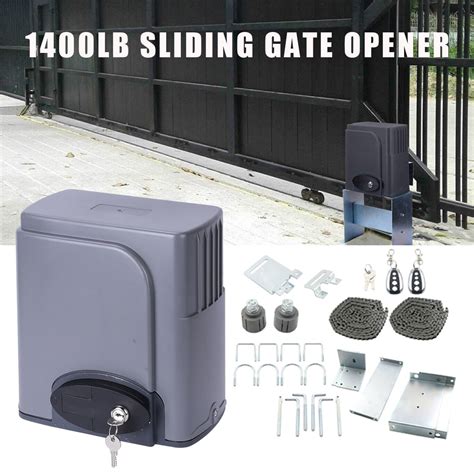 Auto Sliding Gate Opener Hardware Driveway Security Operator Kit W Key