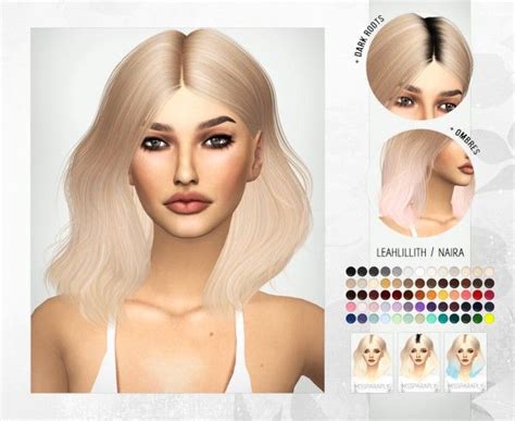 Sims 4 Multi Color Hair Mod Nomsac