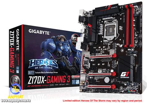 Killer™ e2200 gaming networks supports 7th / 6th generation intel® core™ processors Mainboard GIGABYTE GA Z170X Gaming 3 - An Phát