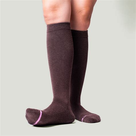 Solid Half Cushion Knee High Compression Socks For Women Dr Motion