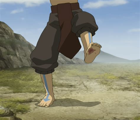 Aang Has The Scar From Azulas Lightning In A Scene That Has Nothing To