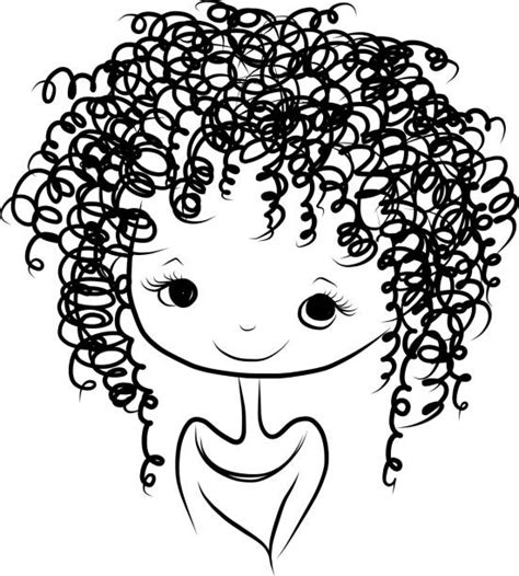 Easy Drawings Of Girls With Curly Hair And Glasses Go Through With A Curling Iron To Tighten