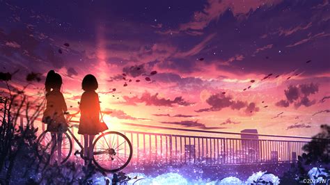 1378254 Sunset Scenery Anime Silhouette Rare Gallery Hd Wallpapers