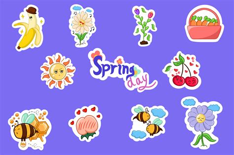 Spring Clip Art Set 4 Graphic By Archshape · Creative Fabrica
