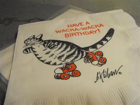 Vintage B Kliban Cartoon Cat Paper Happy Birthday By Yesteryearz