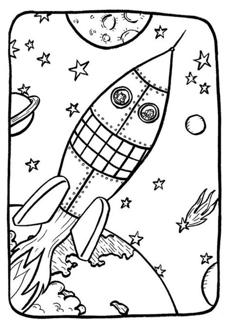 Here are some space coloring page to print out and color. Free & Easy To Print Space Coloring Pages - Tulamama