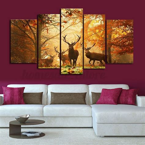 Paint is a general term for liquid that is used to add colour to the surface of an object by. HD Canvas Print Modern Scenery Animal Wall Art Oil ...
