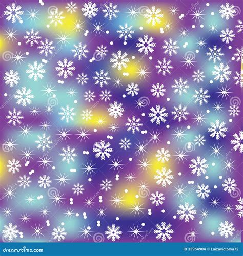 Bright And Cute Christmas Background With Snowfl Stock Vector