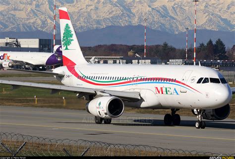 Od Mrm Mea Middle East Airlines Airbus A320 At Milan Malpensa