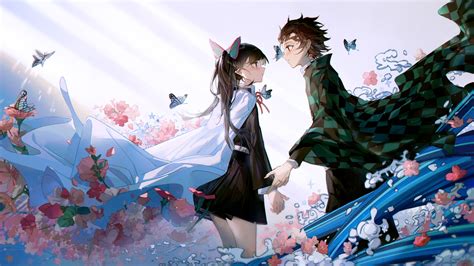 Tanjiro And Kanao ~ Kanao Tsuyuri Pfps Tanjiro Kimetsu Yaiba Tanjirou