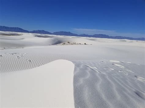White Sands National Monument New Mexico Usa Hiking