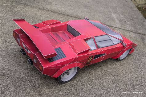 Best Papercraft Car Template Lamborghini Aventador D