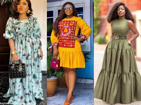 Latest Material Gown Styles For Ladies In 2022 And 2023 Kaybee