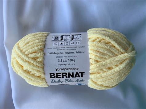 Baby Yellow 03615 Bernat Baby Blanket Yarn 35 Oz Bernat Etsy