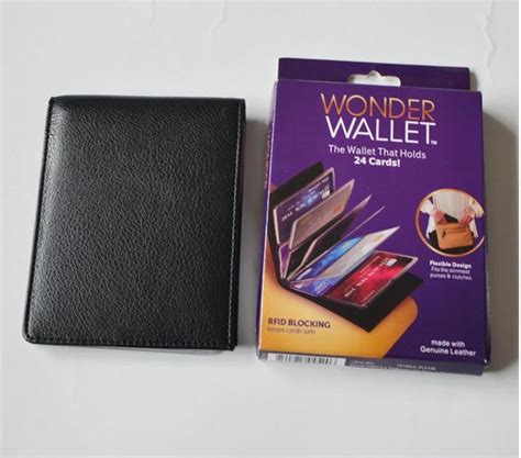 New Wonder Wallet Amazing Slim Rfid Wallets As Seen On Tv Black