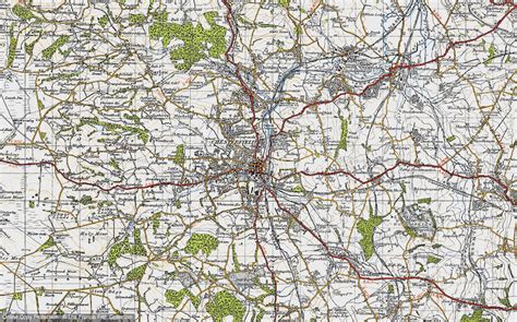 Map Of Chesterfield 1947 Francis Frith