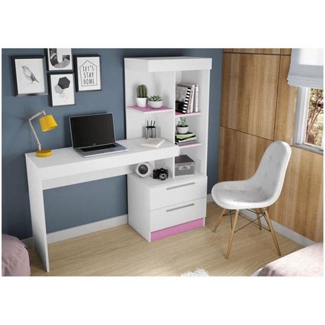 Mesa Office Nt Ref Notavel Branco New Rosa X