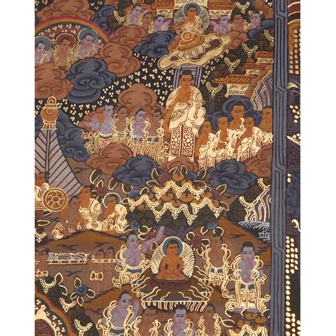 Buddha Life Handmade Thangka Painting From Nepal