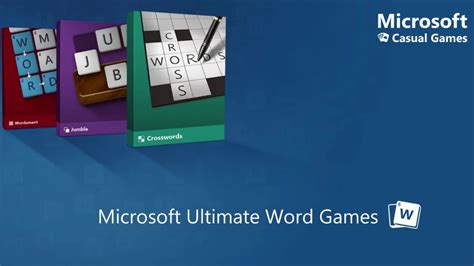 Crosswords Theme Microsoft Ultimate Word Games Youtube