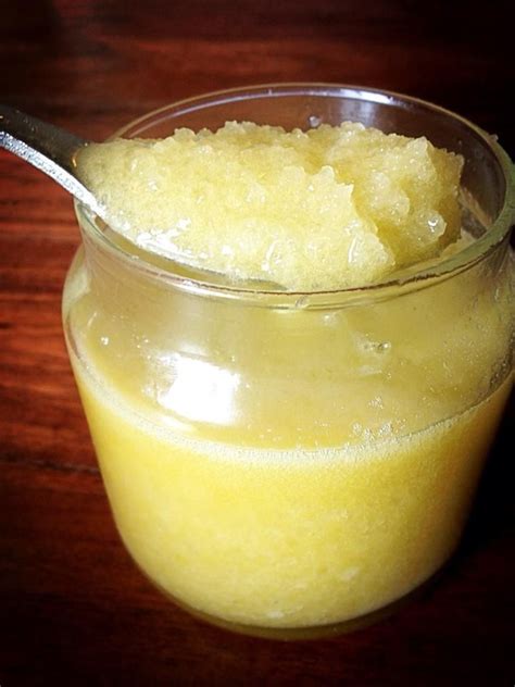 Scoop out desired amount and scrub onto clean, damp skin. Epsom salt, olive oil, sesame oil, honey body scrub (With ...