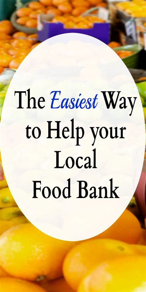 We'd love to have you join our team! The Easiest Way to Help your Local Food Bank | Food bank ...