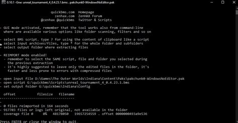 Unpacking The Pakchunkx Windowsnoeditorpak With Unrealpakexe Page 2