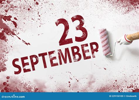 September 23rd Day 23 Of Month Calendar Date Stock Photo Image Of