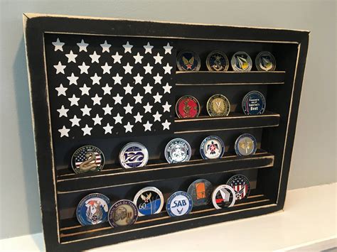 Challenge Coin Display Case Holder Box Handcrafted American Etsy