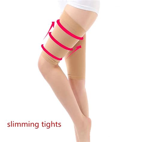 1 Pair Slimming Thighs Shaper Elastic Stretch Plastic Leg Socks For Lady Leg Slim Massage Thigh
