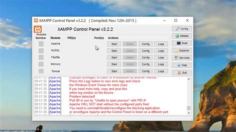 Solved Port In Use By Unable To Open Process With Pid Xampp