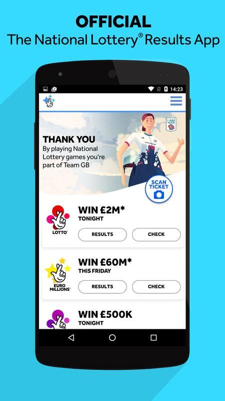 Lottolooting is an independent service website offering online sale of lotto tickets and is not connected nor supervised by national lottery, musl camelot plc, or any other provider of the products available. The Official National Lottery Results App for Android ...