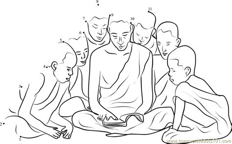 Teachings Of The Buddhist Meditative Practices Dot To Dot Printable