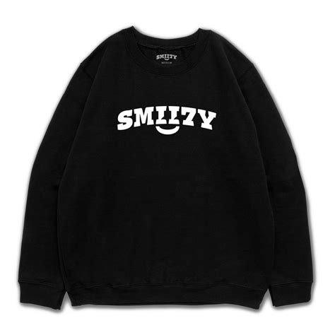 Smii7y Logo Crewneck Black Smii7y Official Merch Powered By