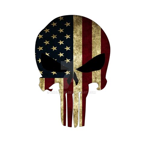 48 American Flag Punisher Skull Wallpapers Wallpapersafari