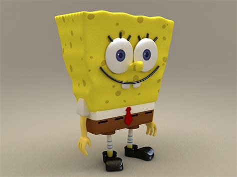 Spongebob Squarepants 3d Model 3ds Max Files Free Download Modeling