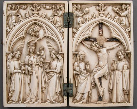 Diptych With Virgin And Child And Crucifixion French The