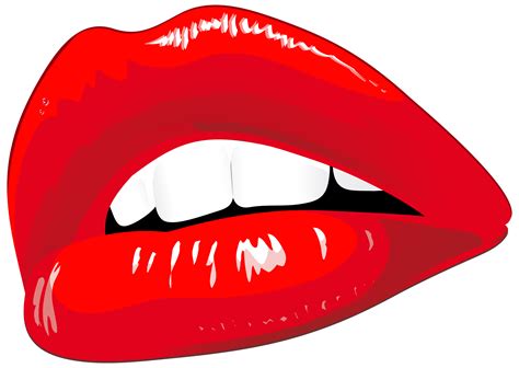 Red Lips Clip Art Web Clipart Png Clipartix