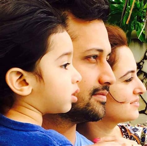Atif Aslam With His Wife And Son Arts Entertainment Images Photos