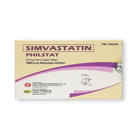 Simvastatin 20mg Tablet Phil Generic Medicine