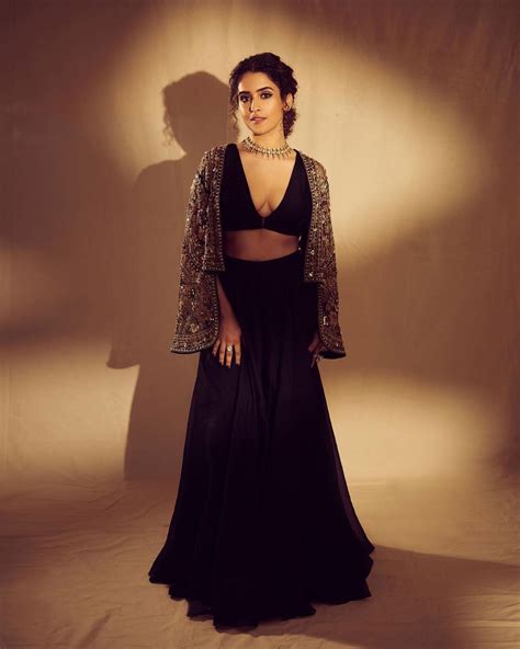 Sanya Malhotra Stuns In Black Fusion Look For Sam Bahadurs Screening
