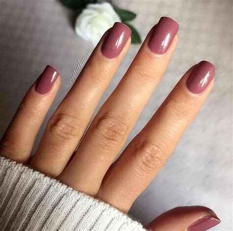 The 20 Trendiest Fall Nail Colors Fall Nails Inspiration Mauve Nails