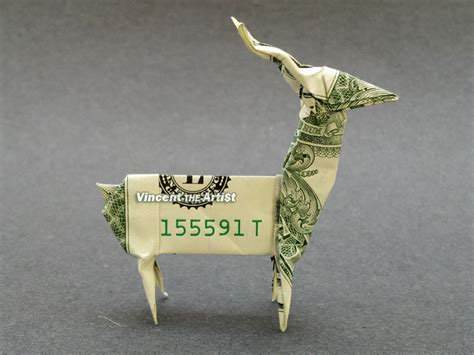 Deer Money Origami Dollar Bill Art Buck Origami