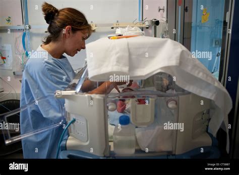 Premature Baby Care Stock Photo Alamy