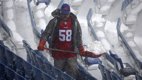 Buffalo Bills Hiring Fans To Shovel Snow At The Stadium Before The