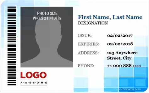 Id Card Template Word Lovely 5 Best Corporate Professional Id Card